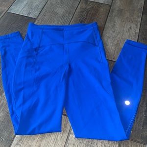 Lululemon Swift Speed leggings size 4 - Cobalt blue
